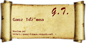 Gasz Tímea névjegykártya